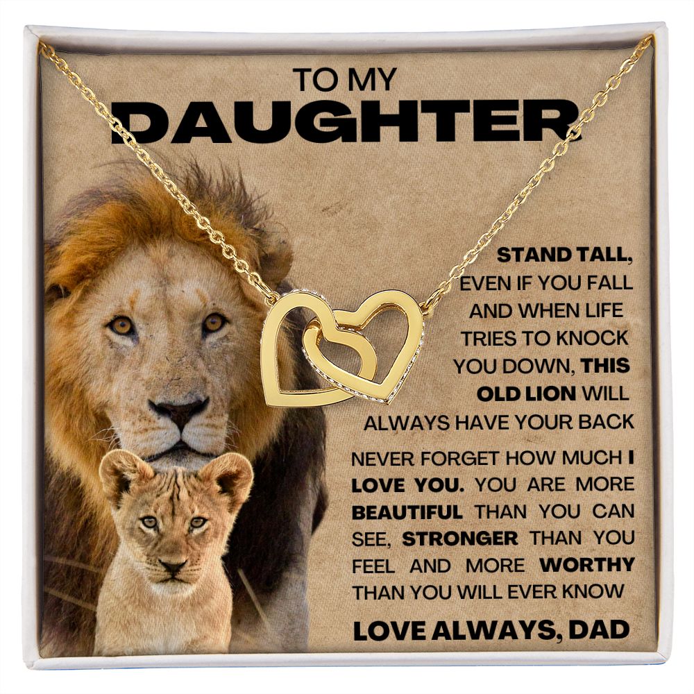 To My Daughter - This Old Lion - Dad Necklace