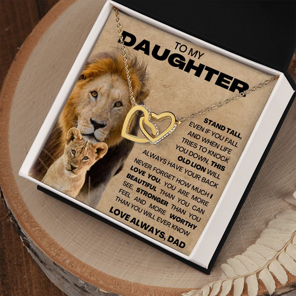 To My Daughter - This Old Lion - Dad Necklace