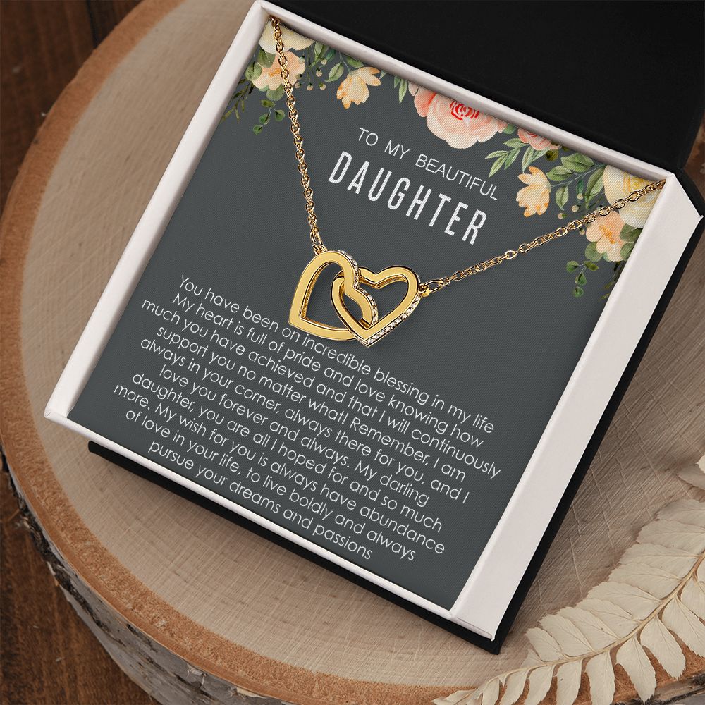 Pursue Your Dreams - Interlocking Hearts Necklace