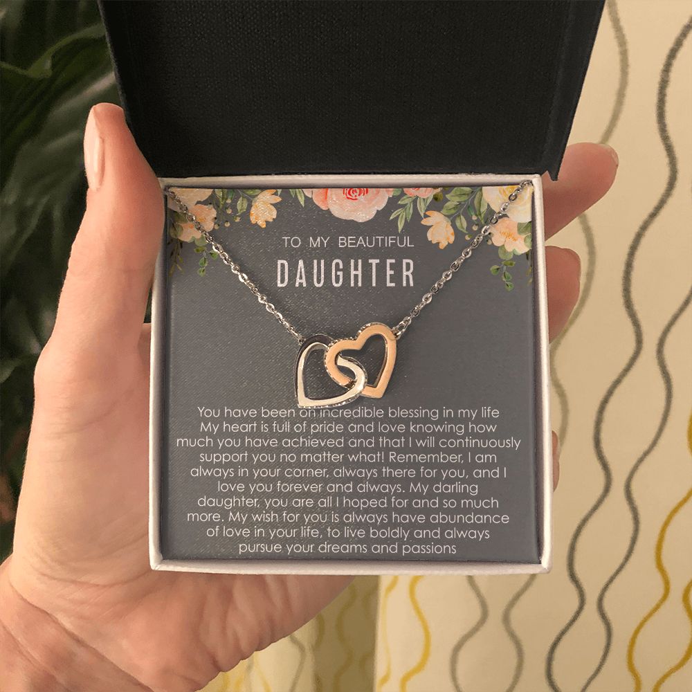 Pursue Your Dreams - Interlocking Hearts Necklace