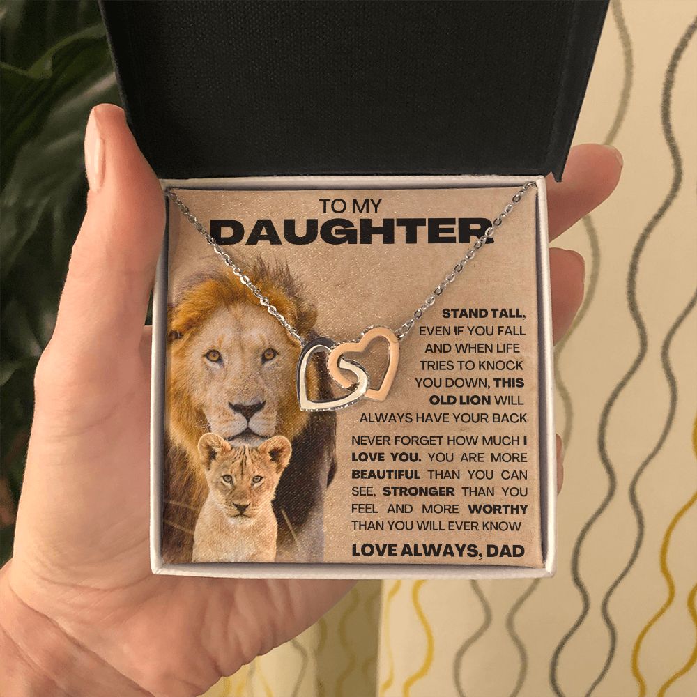 To My Daughter - This Old Lion - Dad Necklace