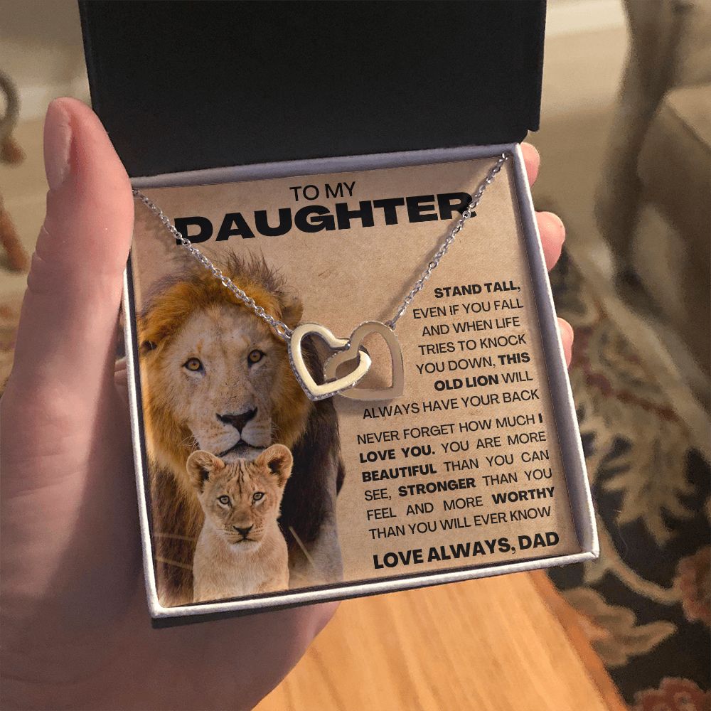 To My Daughter - This Old Lion - Dad Necklace