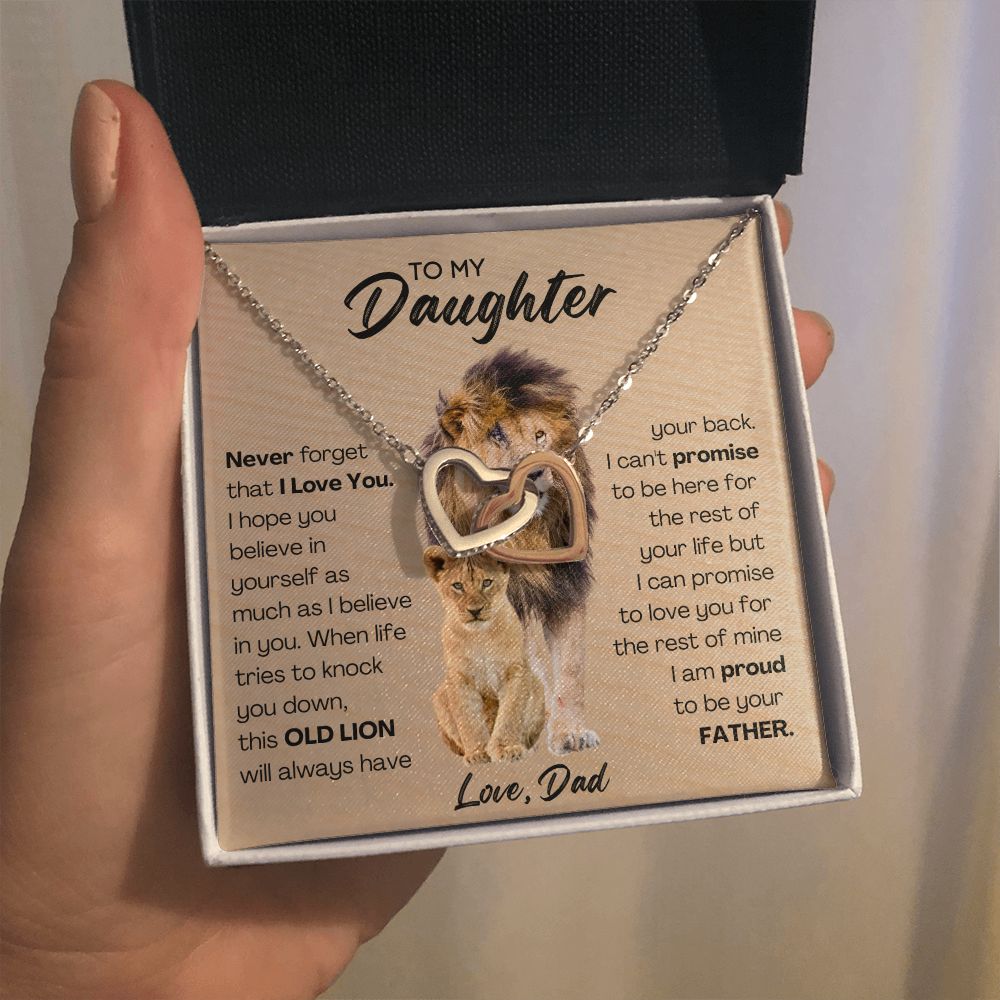 [Almost Sold Out] To My Daughter - This Old Lion Will Always Have Your Back - Interlocking Hearts