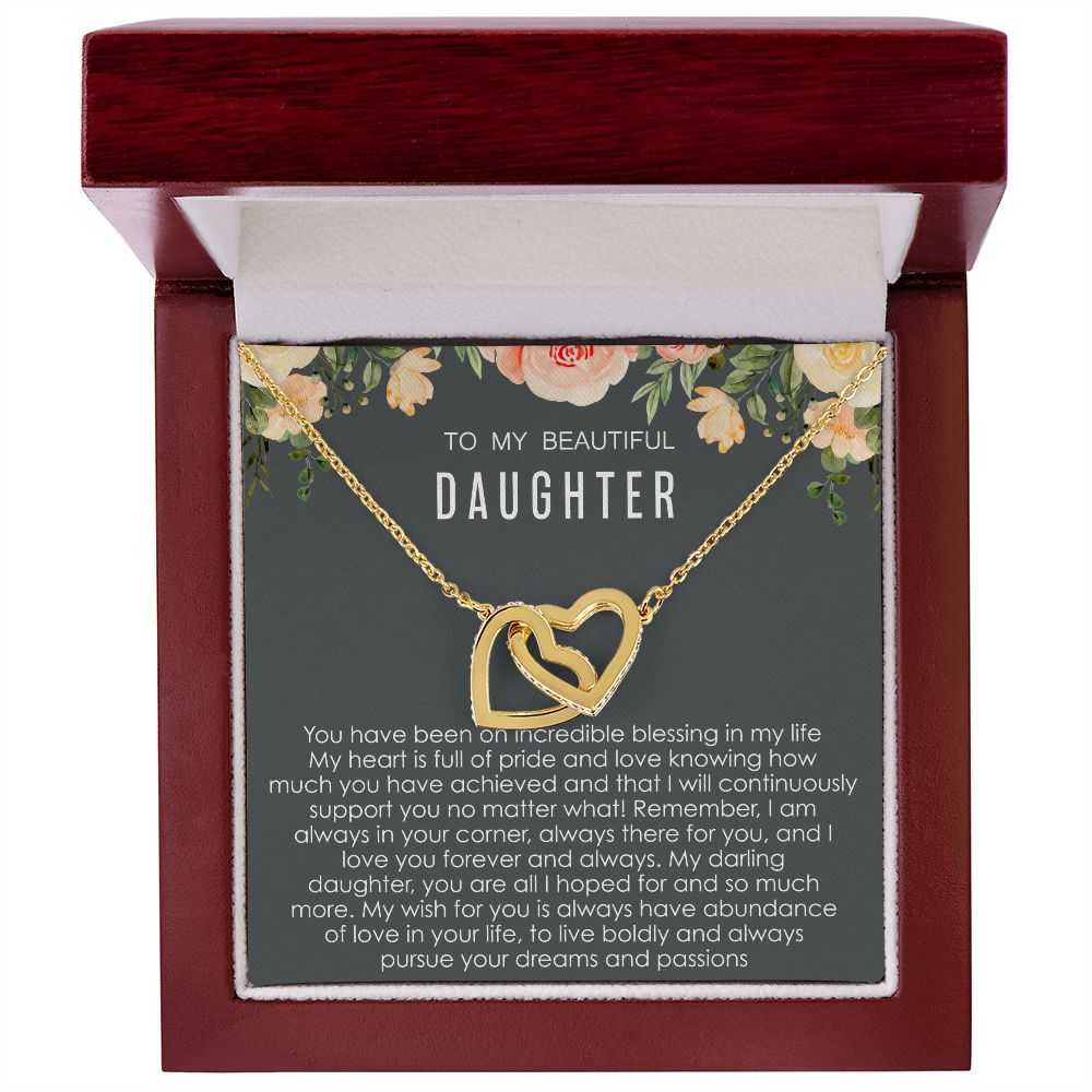 Pursue Your Dreams - Interlocking Hearts Necklace