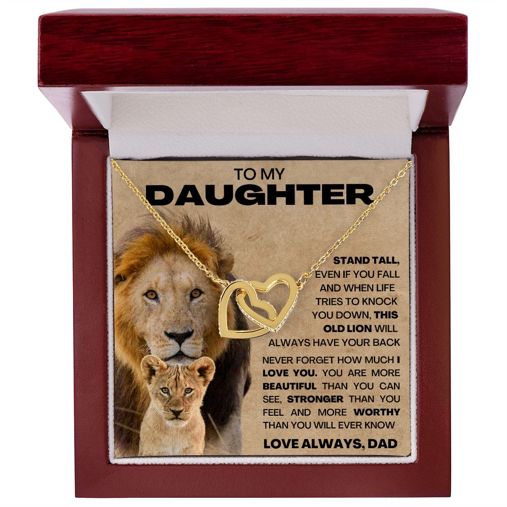 To My Daughter - This Old Lion - Dad Necklace