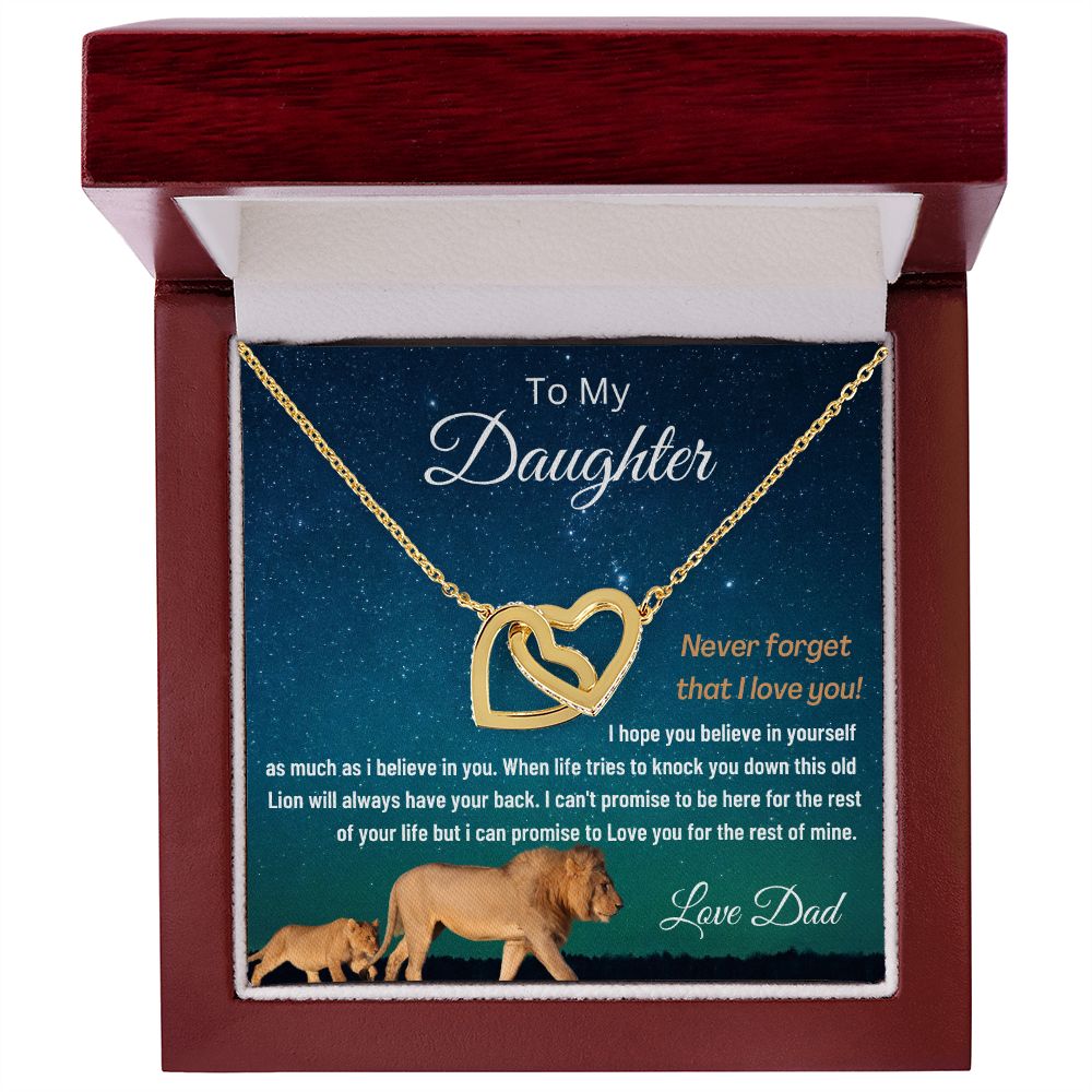 (ALMOST SOLD OUT) To My Daughter | INTERLOCKING HEARTS NECKLACE  💓