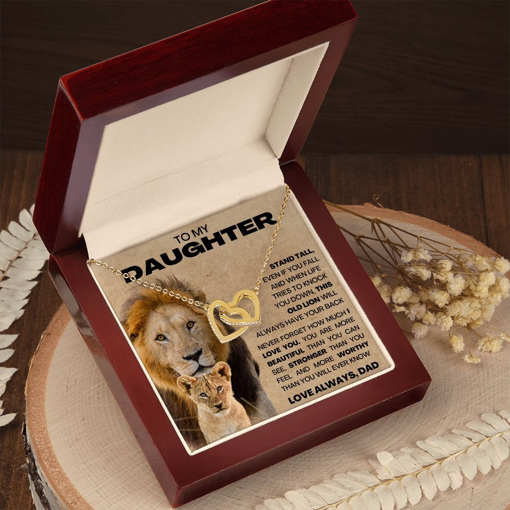 To My Daughter - This Old Lion - Dad Necklace