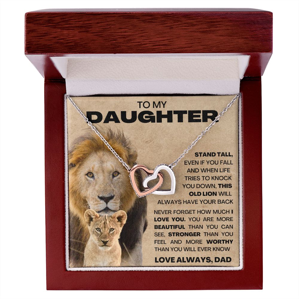 To My Daughter - This Old Lion - Dad Necklace