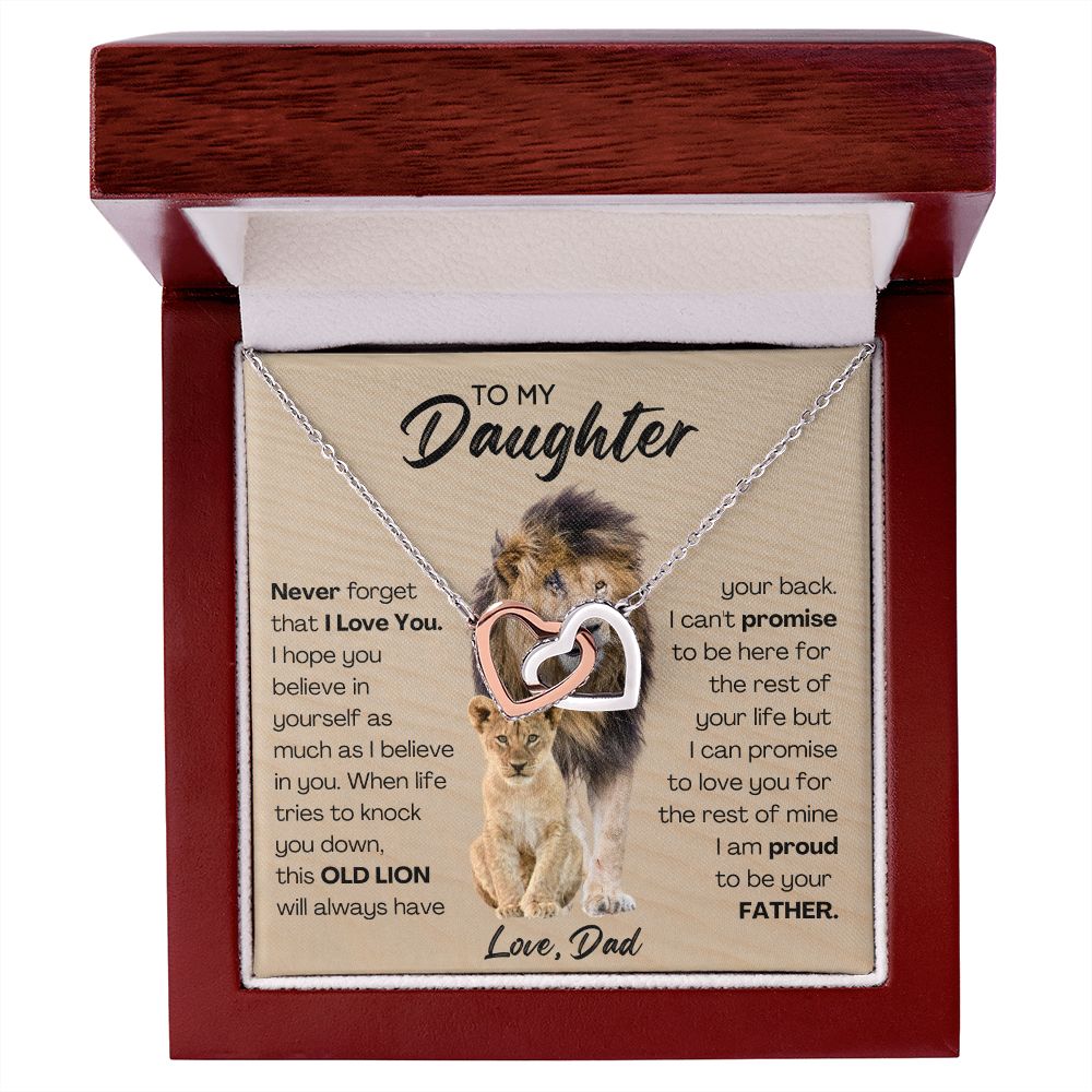 [Almost Sold Out] To My Daughter - This Old Lion Will Always Have Your Back - Interlocking Hearts