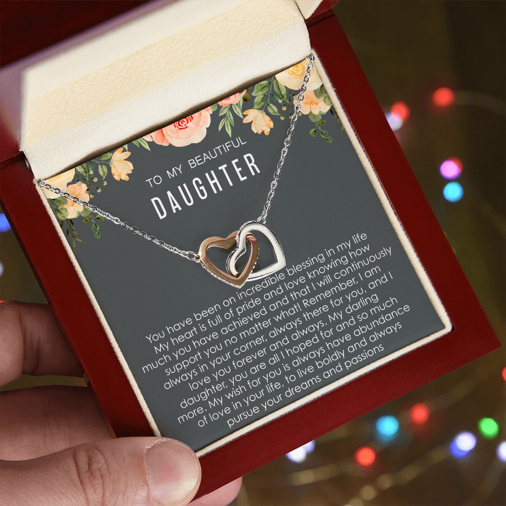 Pursue Your Dreams - Interlocking Hearts Necklace