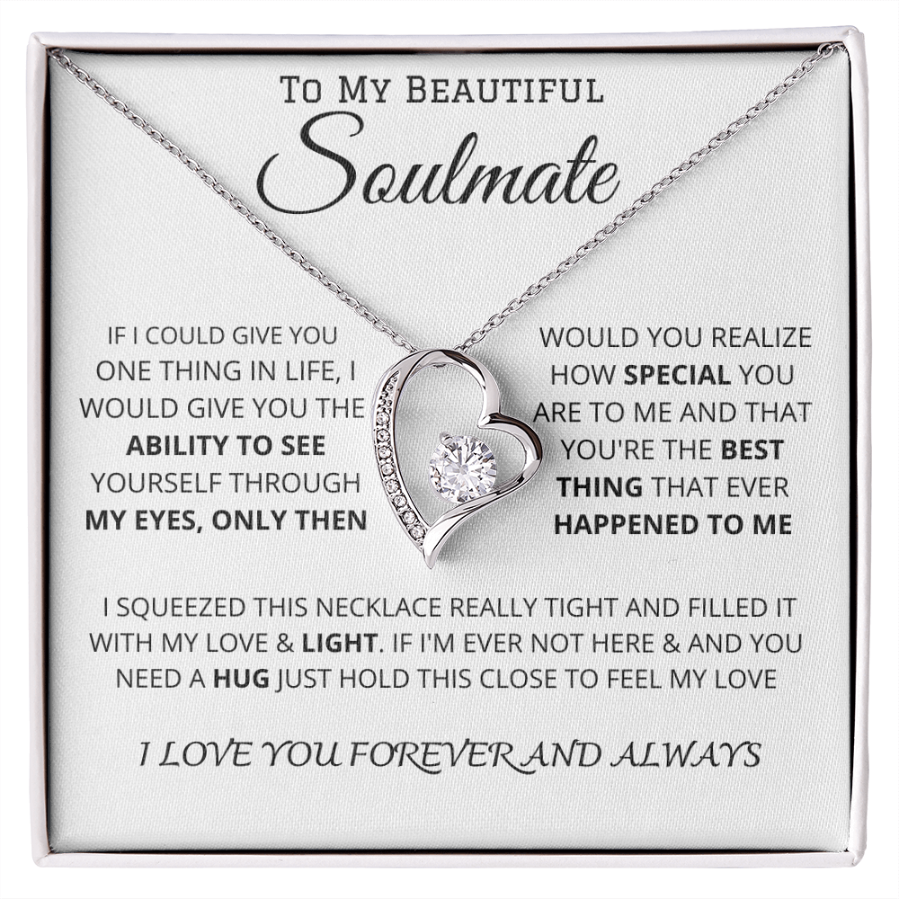 To My Beautiful Soulmate | Forever Love Necklace ❤️