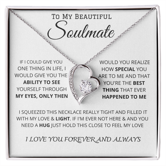 To My Beautiful Soulmate | Forever Love Necklace ❤️
