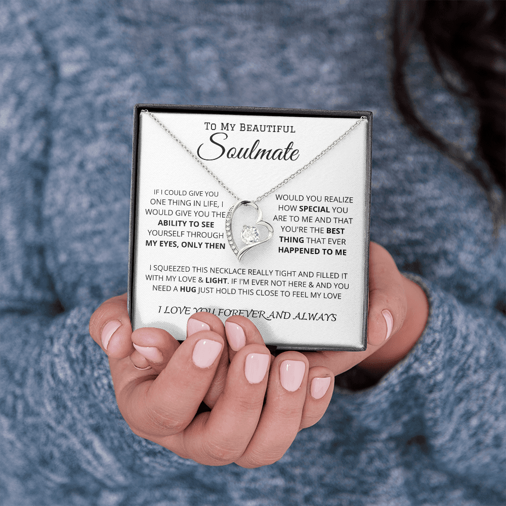 To My Beautiful Soulmate | Forever Love Necklace ❤️