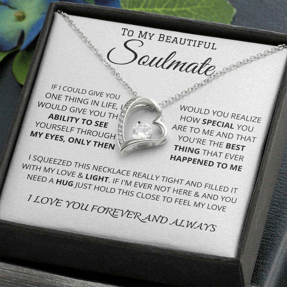 To My Beautiful Soulmate | Forever Love Necklace ❤️