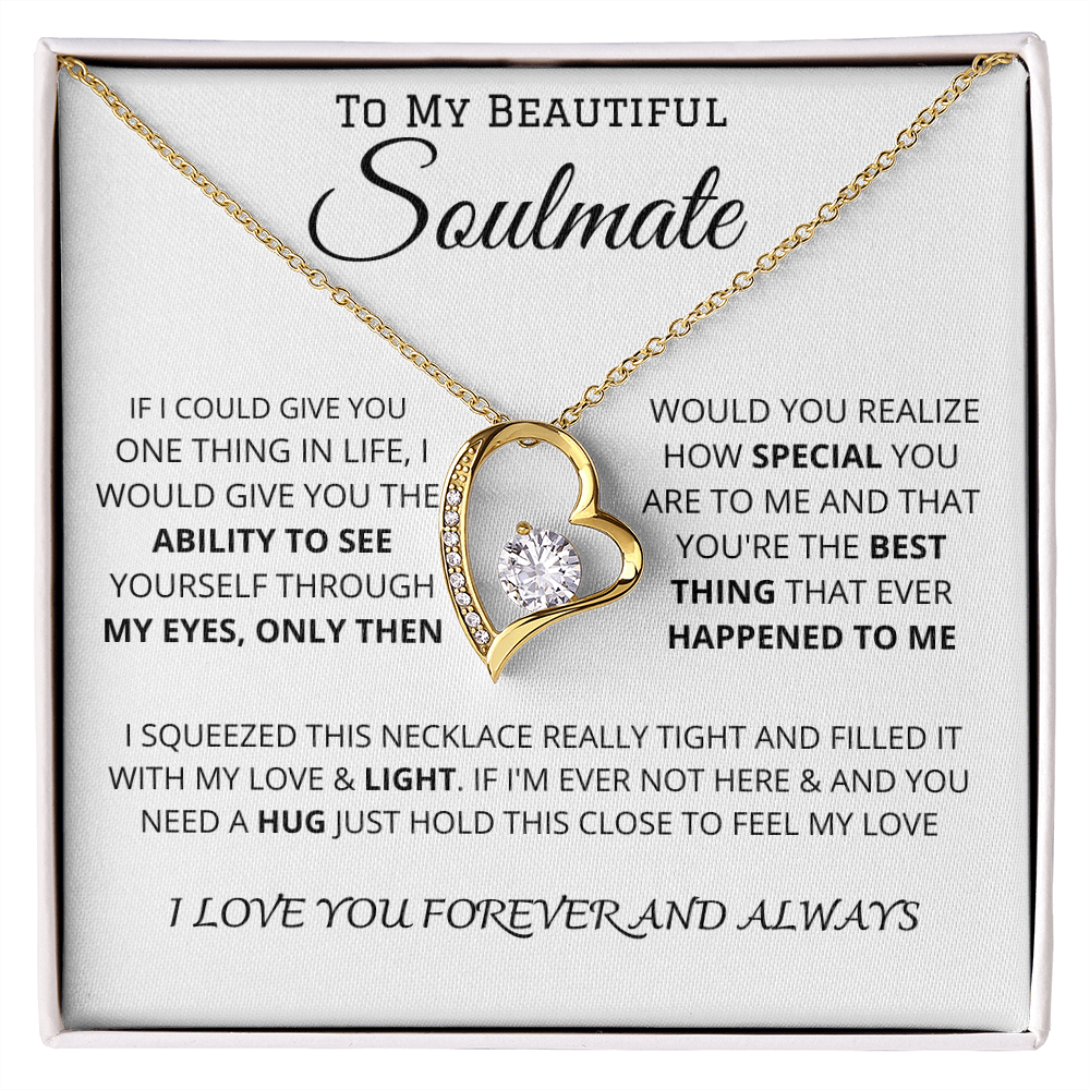 To My Beautiful Soulmate | Forever Love Necklace ❤️