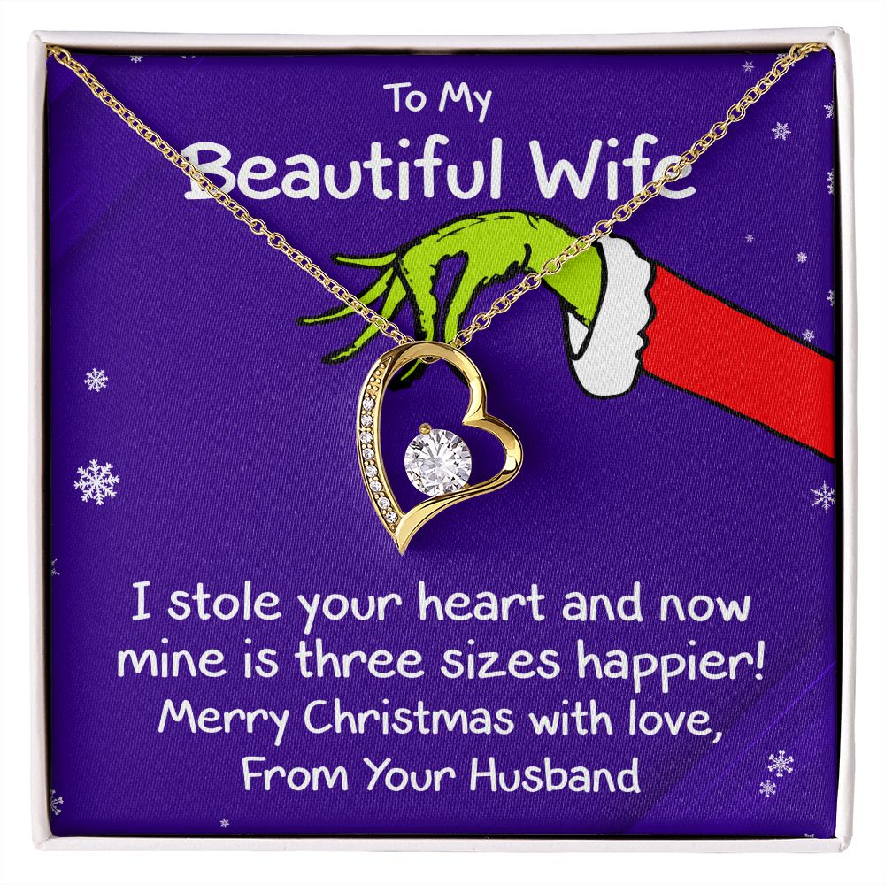 To My Wife (Holiday Card) - Necklace Gift Set