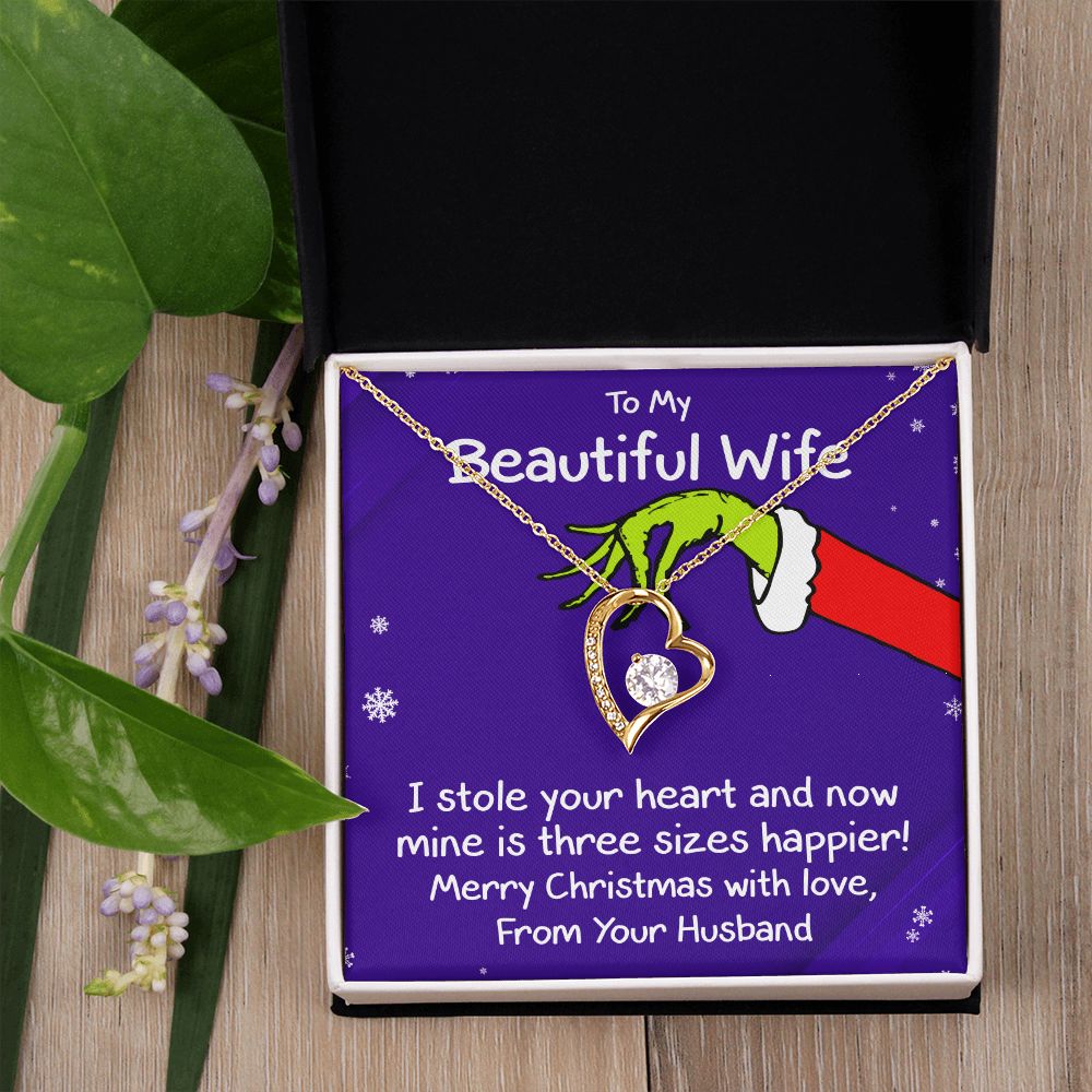 To My Wife (Holiday Card) - Necklace Gift Set