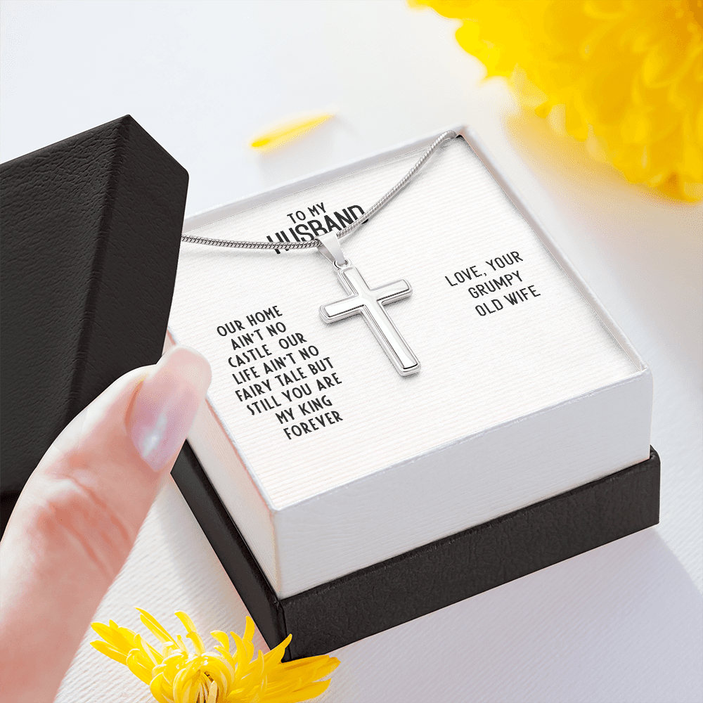 To My Husband - Cross Necklace