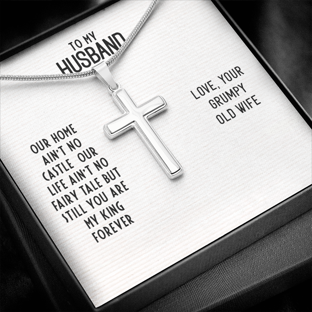 To My Husband - Cross Necklace