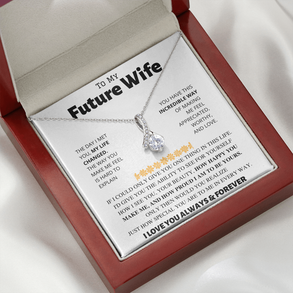 To My Future Wife | Proud To Be Yours | Alluring Beauty Necklace