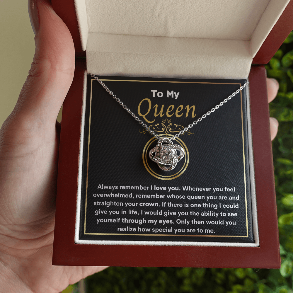 My Queen - Always Remember - Love Knot Necklace