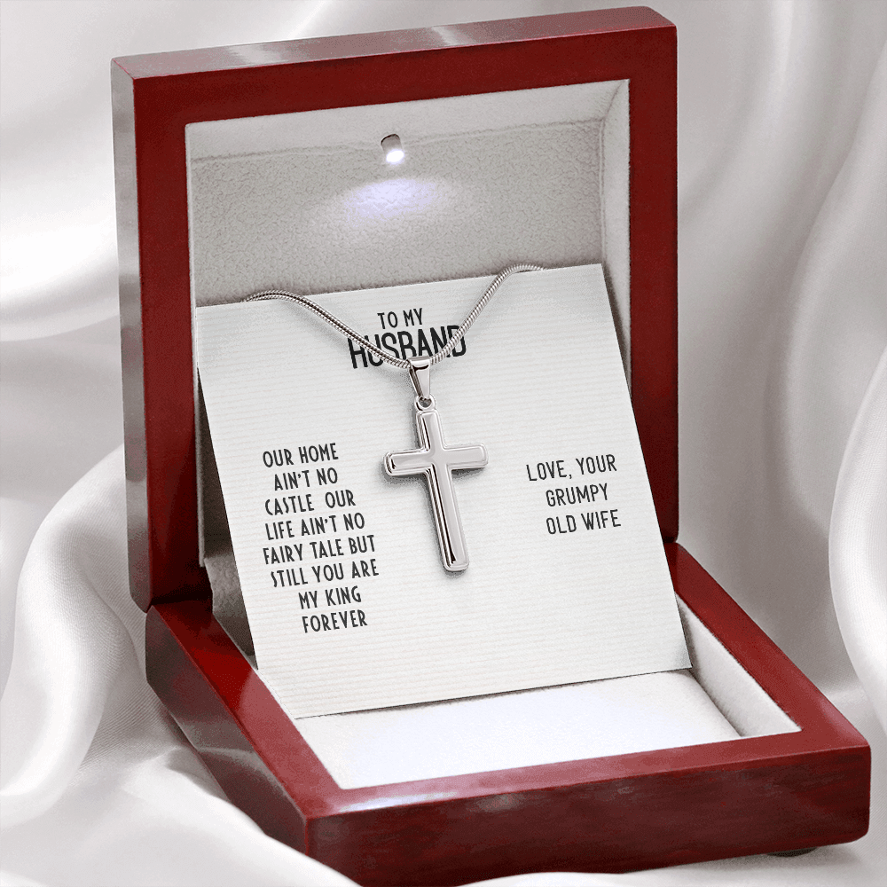 To My Husband - Cross Necklace