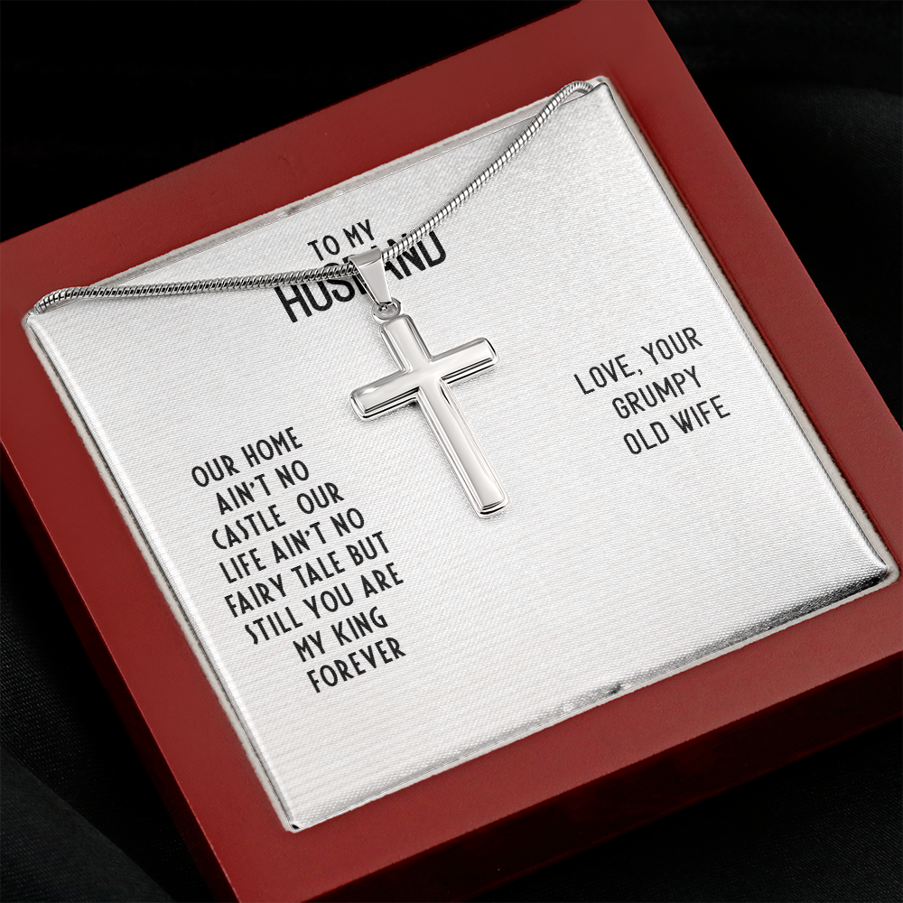 To My Husband - Cross Necklace